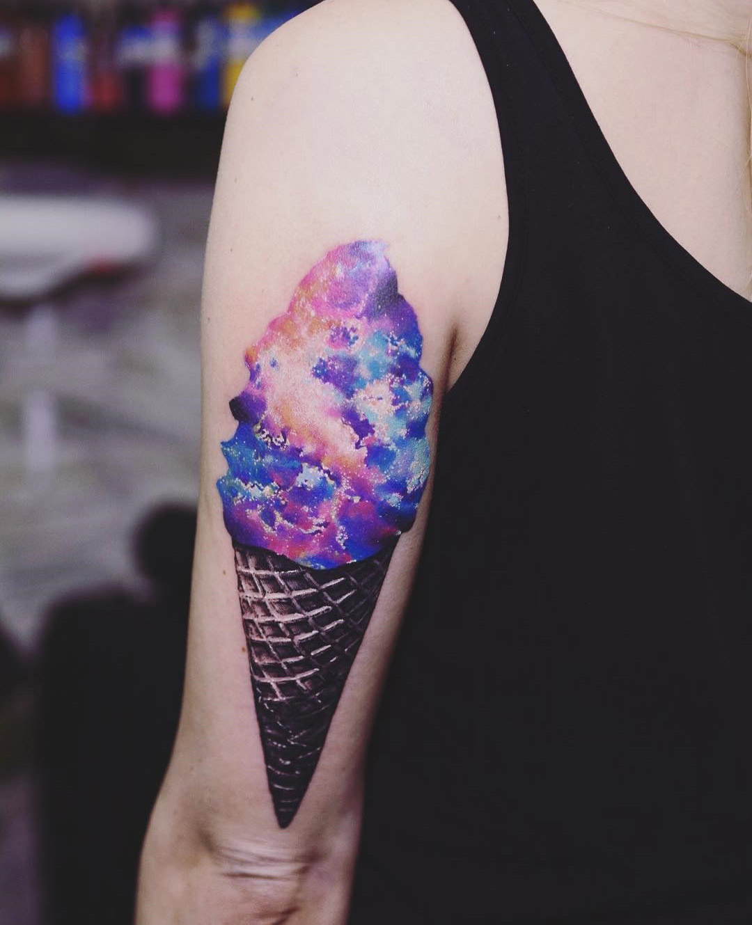 Interstellar Ice Cream Tattoo