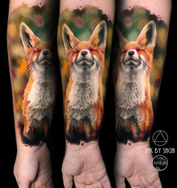 Fox Forearm Tattoo