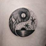 balance yin-yang symbol tattoo
