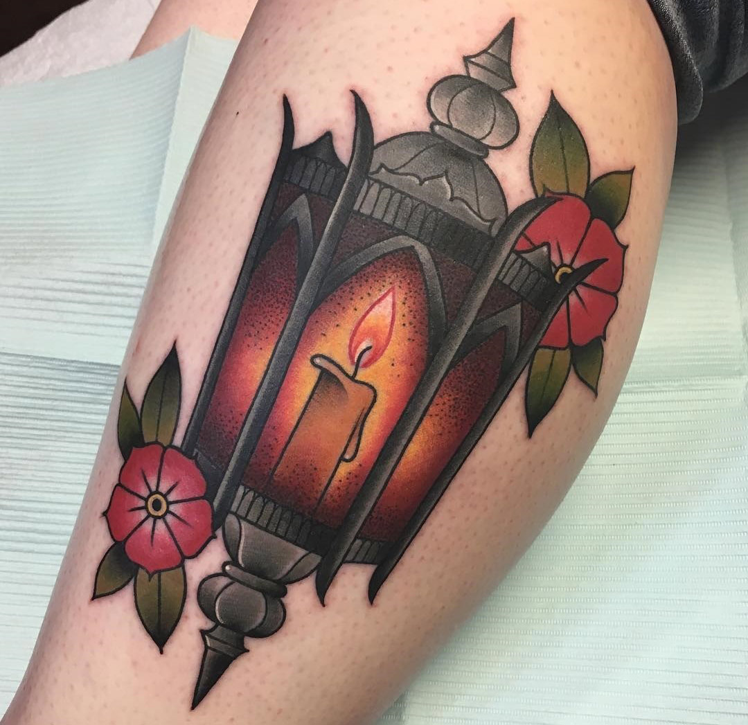 Traditional lantern tattoo by Krooked Ken  Lantern tattoo Tattoos  American traditional tattoo
