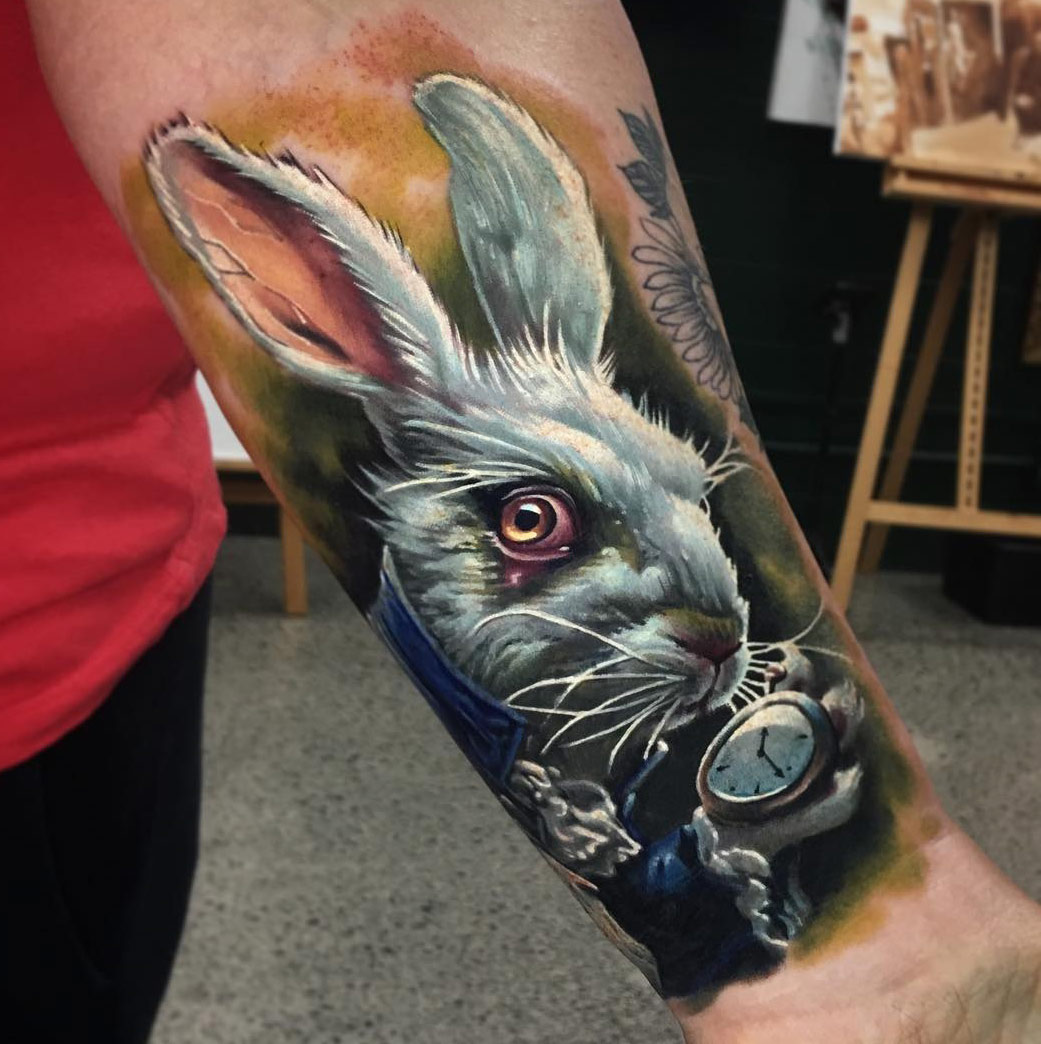 White Rabbit tattoo