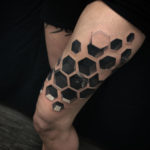 3D Bee Hive Tattoo
