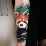 Red Panda arm tattoo