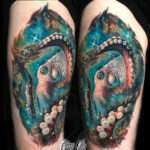Space Octopus Tattoo