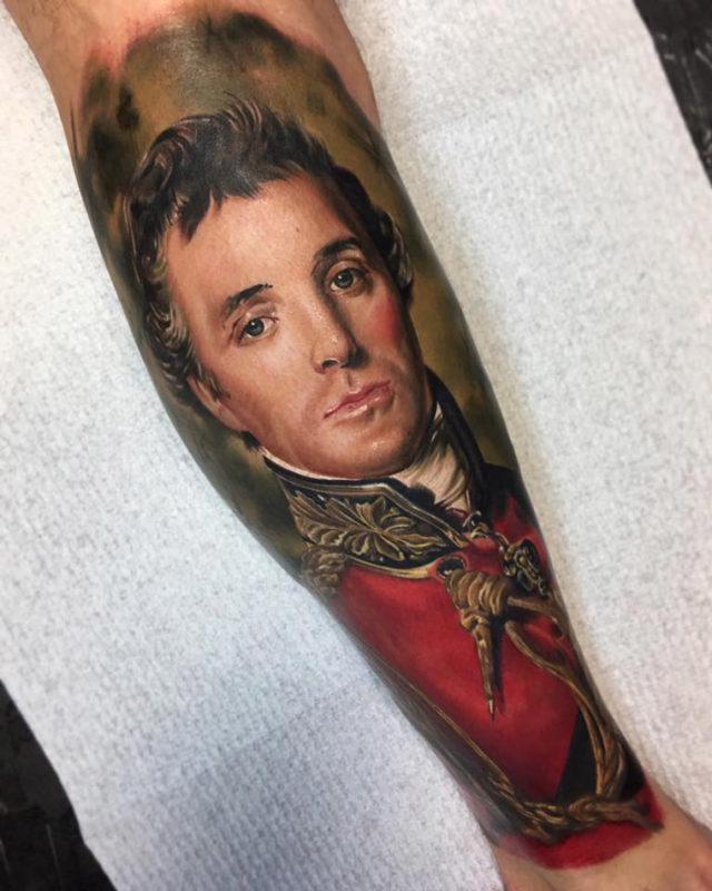 Duke of Wellington Portrait Tattoo