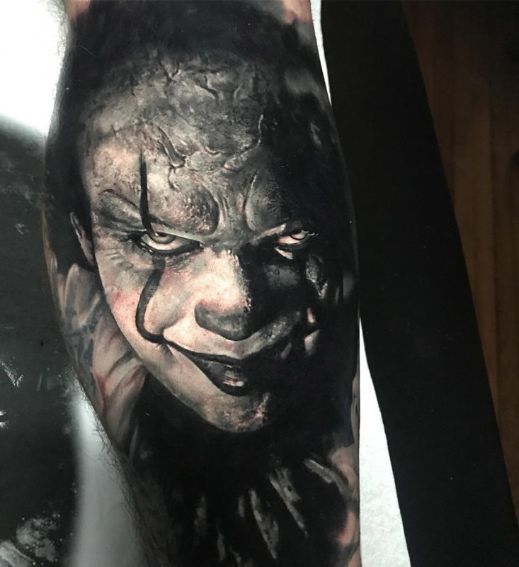 Pennywise the clown tattoo