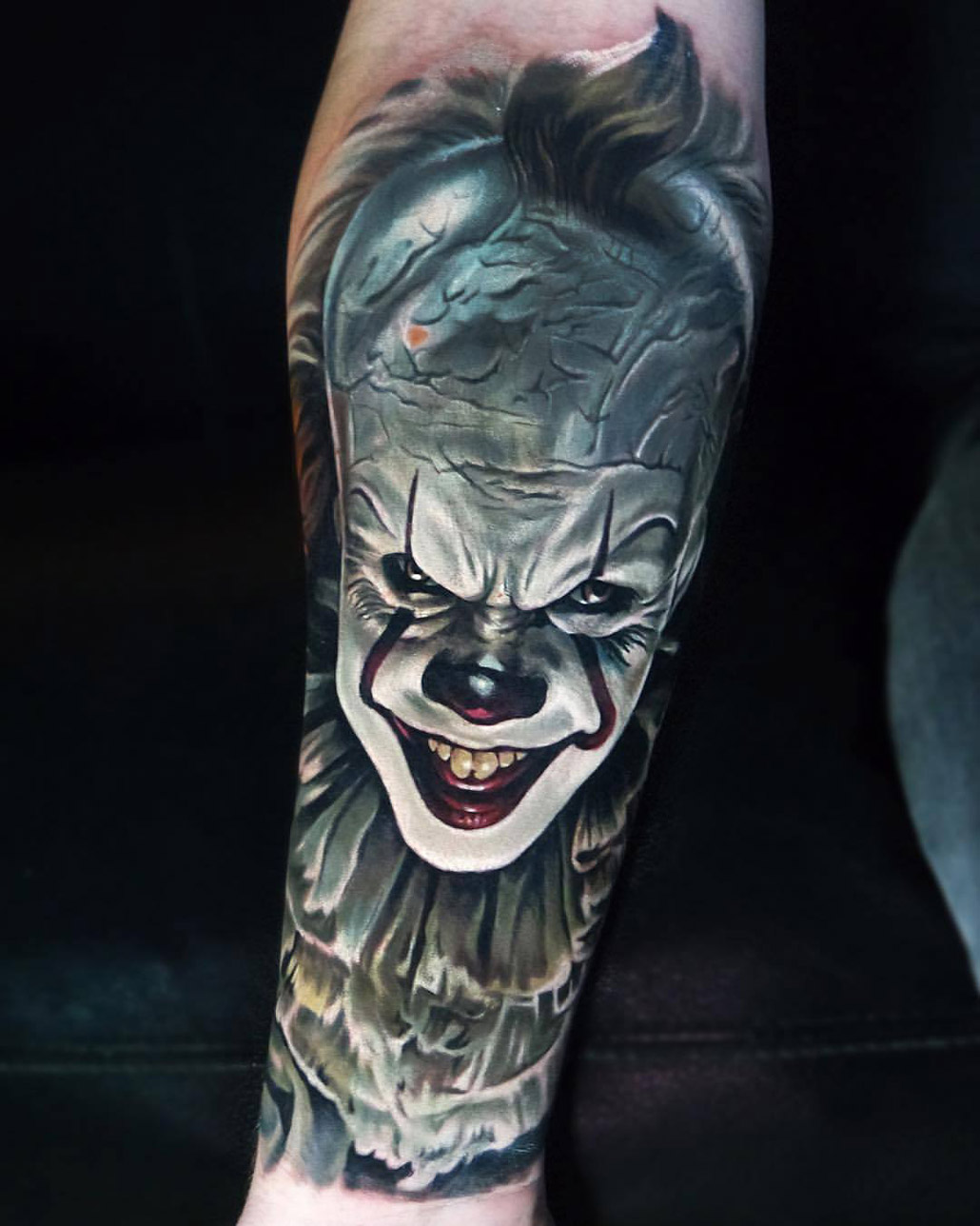 IT tattoo with Pennywise