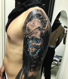 Futuristic Skull Tattoo