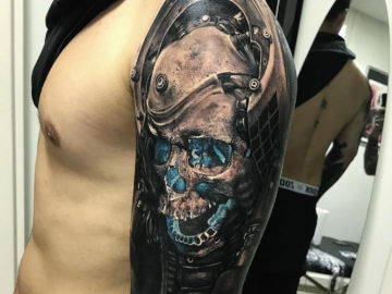 Futuristic Skull Tattoo