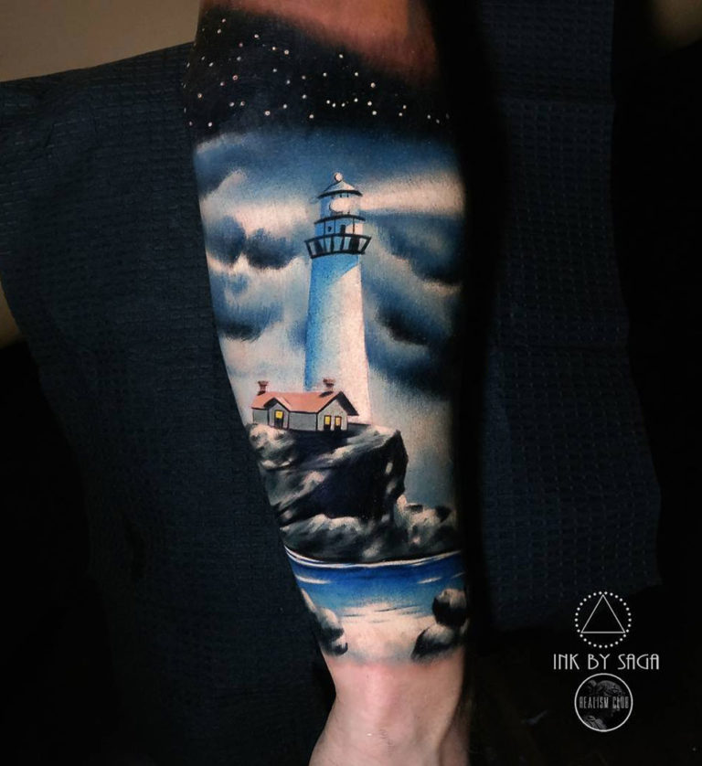 30 Amazing Lighthouse Tattoo Ideas