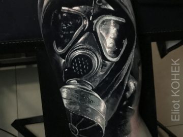 Gas Mask Tattoo