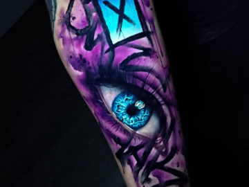 Graffiti Eye Vvid Tattoo