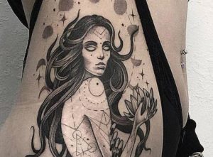 Magical Mermaid Side Tattoo