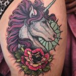 Unicorn Hip Tattoo