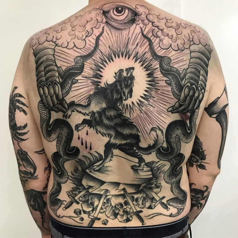 Abstract Back Tattoo by Who is Ryu TattooNOW