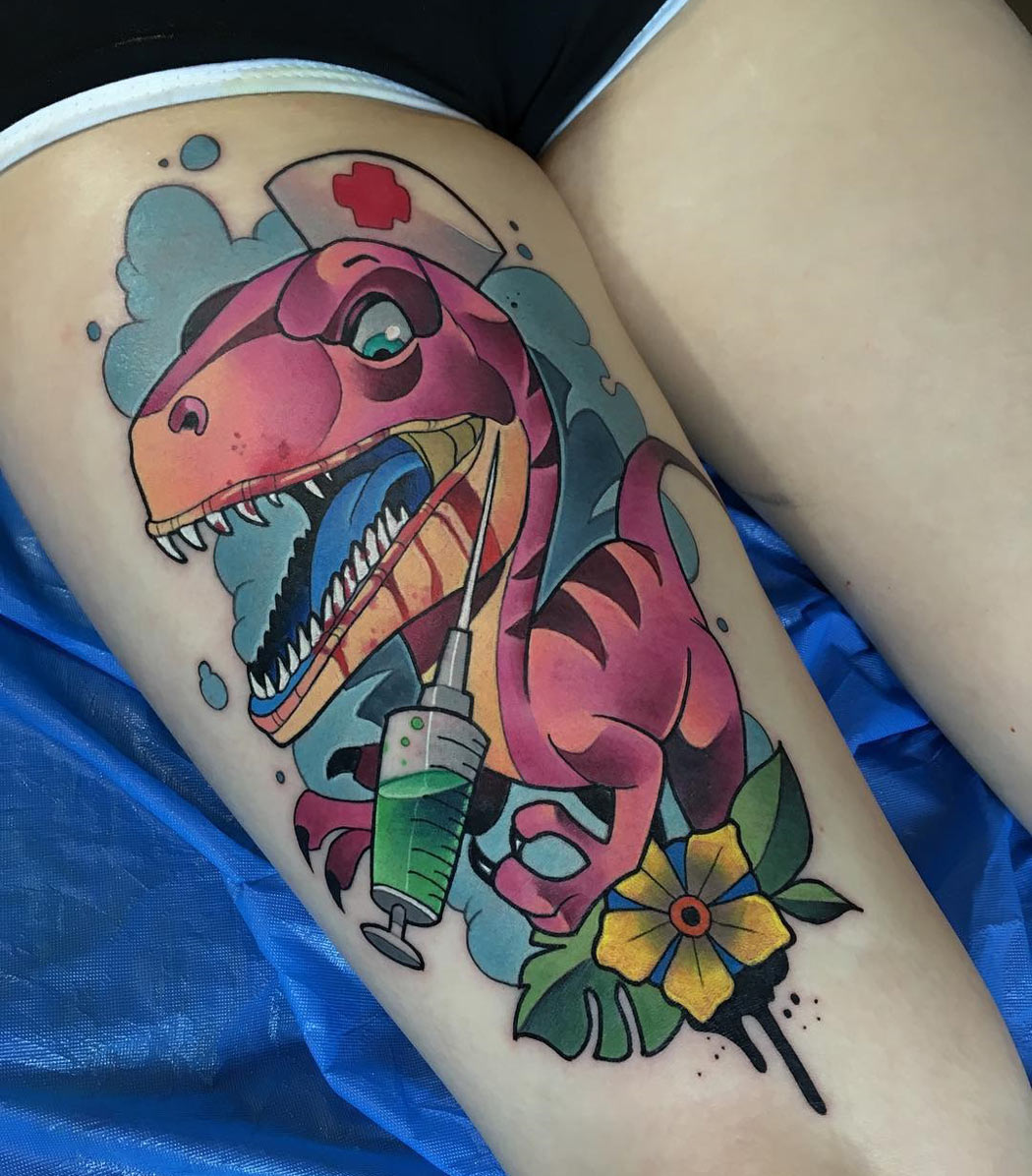 Raptor nurse tattoo