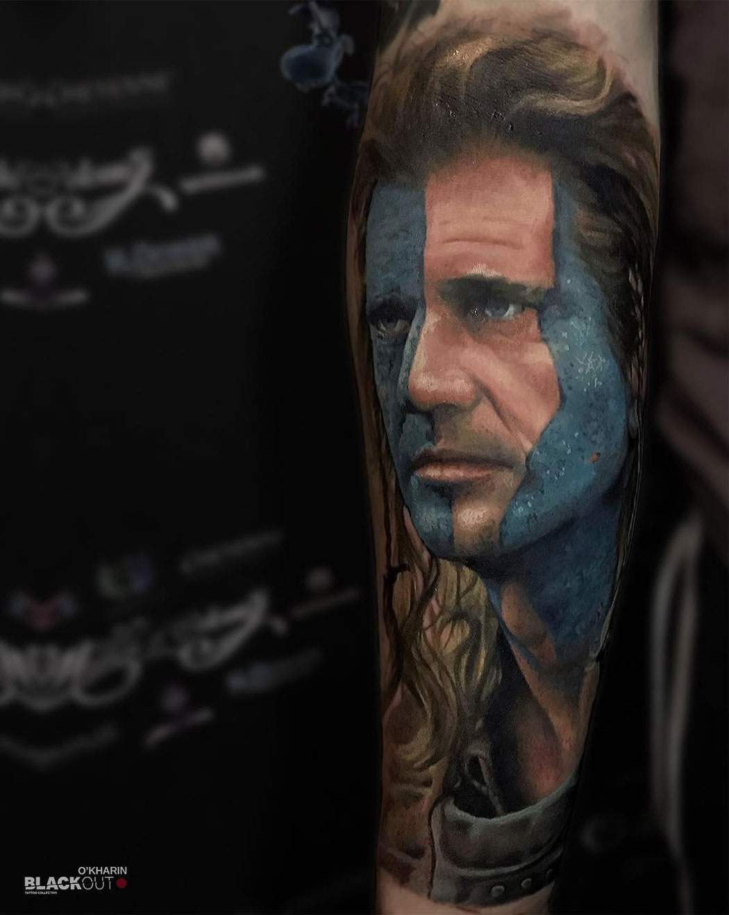 Mel Gibson as William Wallace Tattoo