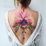 Girl's floral back piece