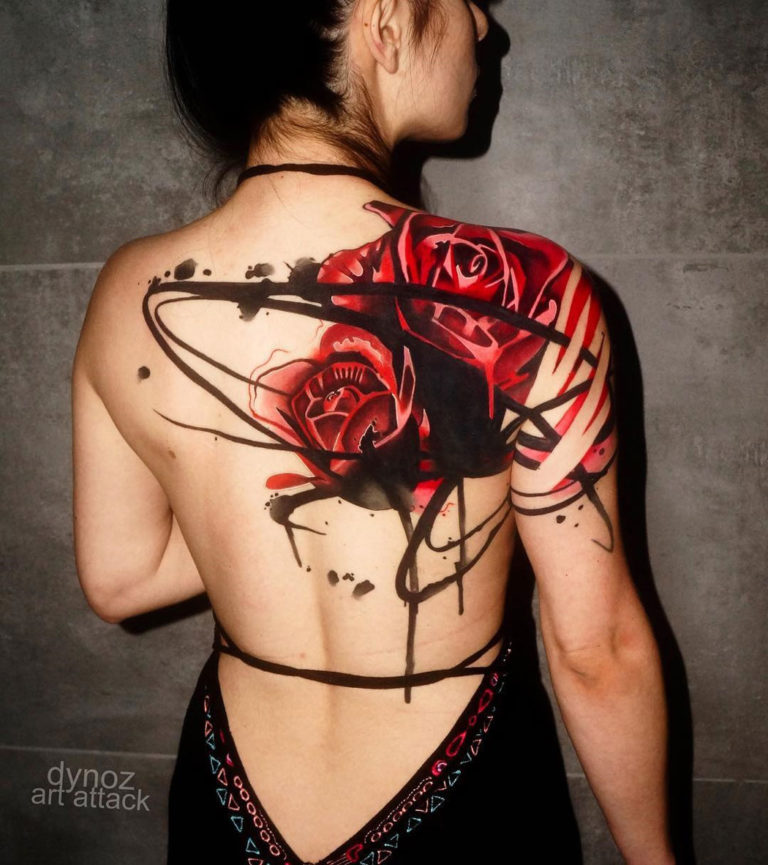 69 Graceful Roses Shoulder Tattoos