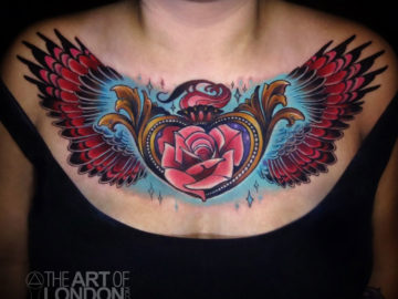 Heart Locket, Rose and wings