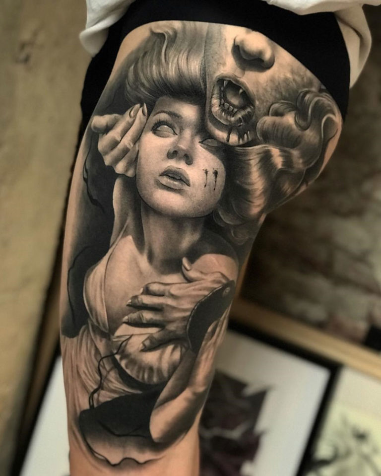 Vampire Woman Tattoo Picture