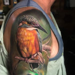 Kingfisher realism tattoo