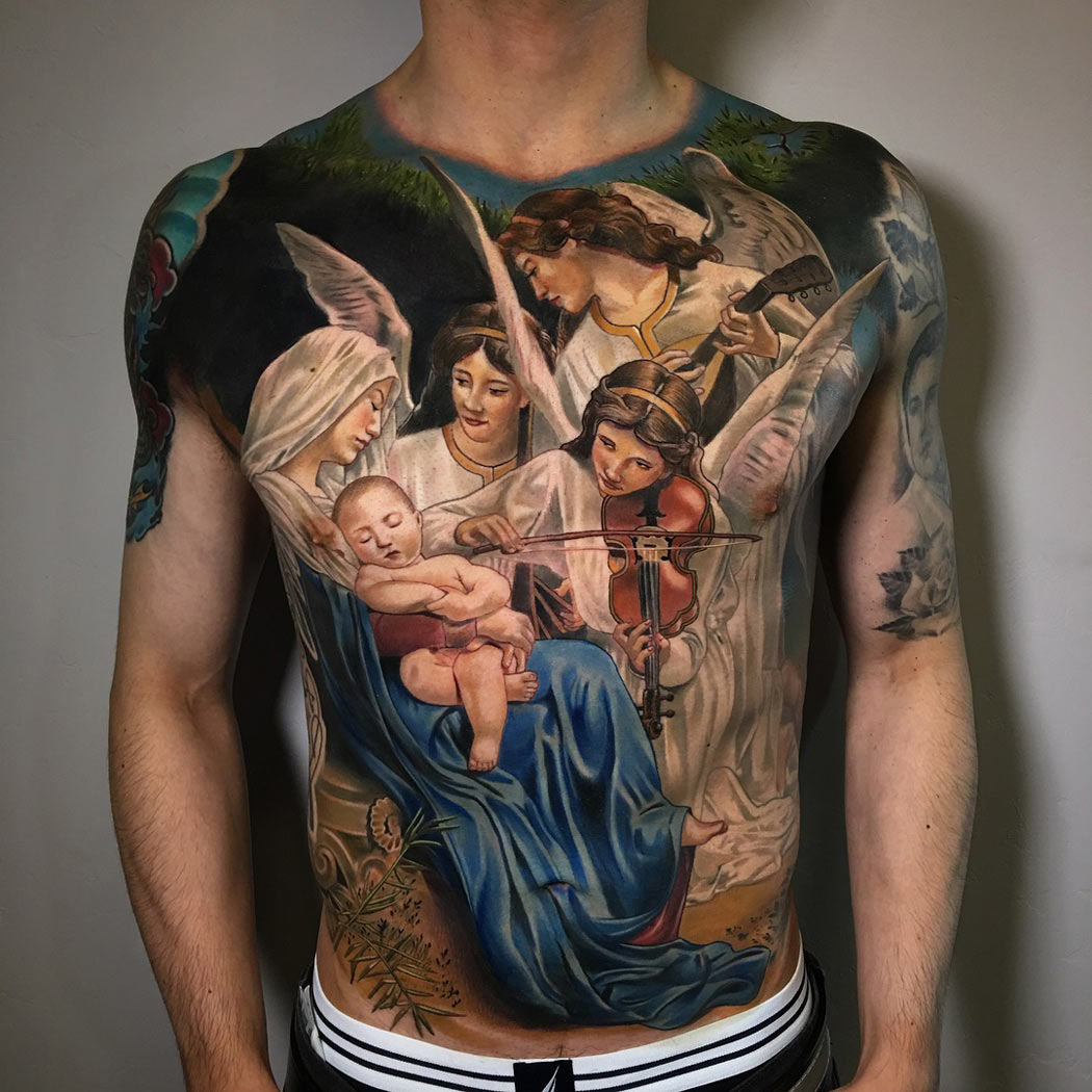 Heres Jesus and mother Mary tattoo  SKULX Tattoo  Goa  Facebook