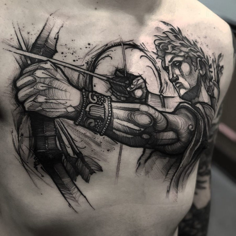 Apollo Shooting Plague Tipped Arrows | Best Tattoo Ideas For Men
