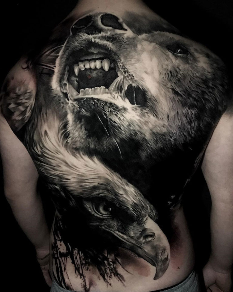 Aggregate 68 bear and wolf tattoo designs super hot  thtantai2