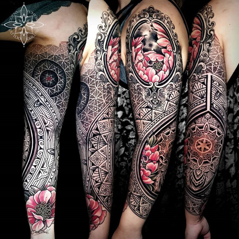 fake henna tattoo mandala lotus flowers jewery arabic – Fake Tattoos