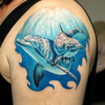Dolphins shoulder tattoo