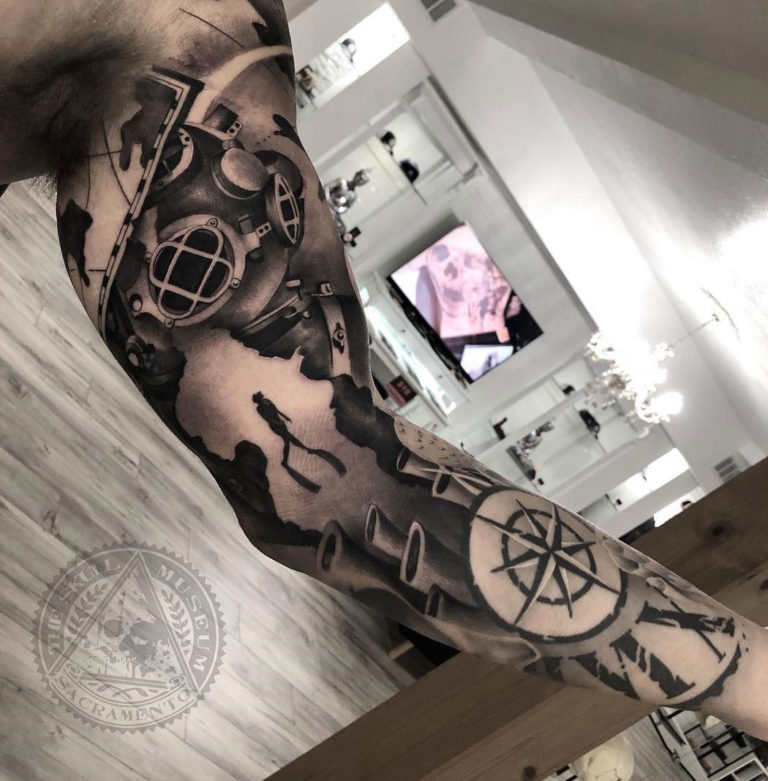 Underwater tattoo, Ocean sleeve tattoos, Sleeve tattoos