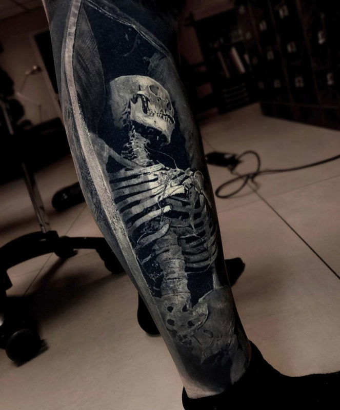 Skeleton 3D Realism leg piece