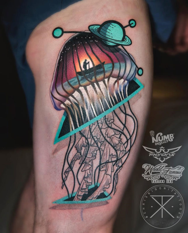 Jellyfish & boatman