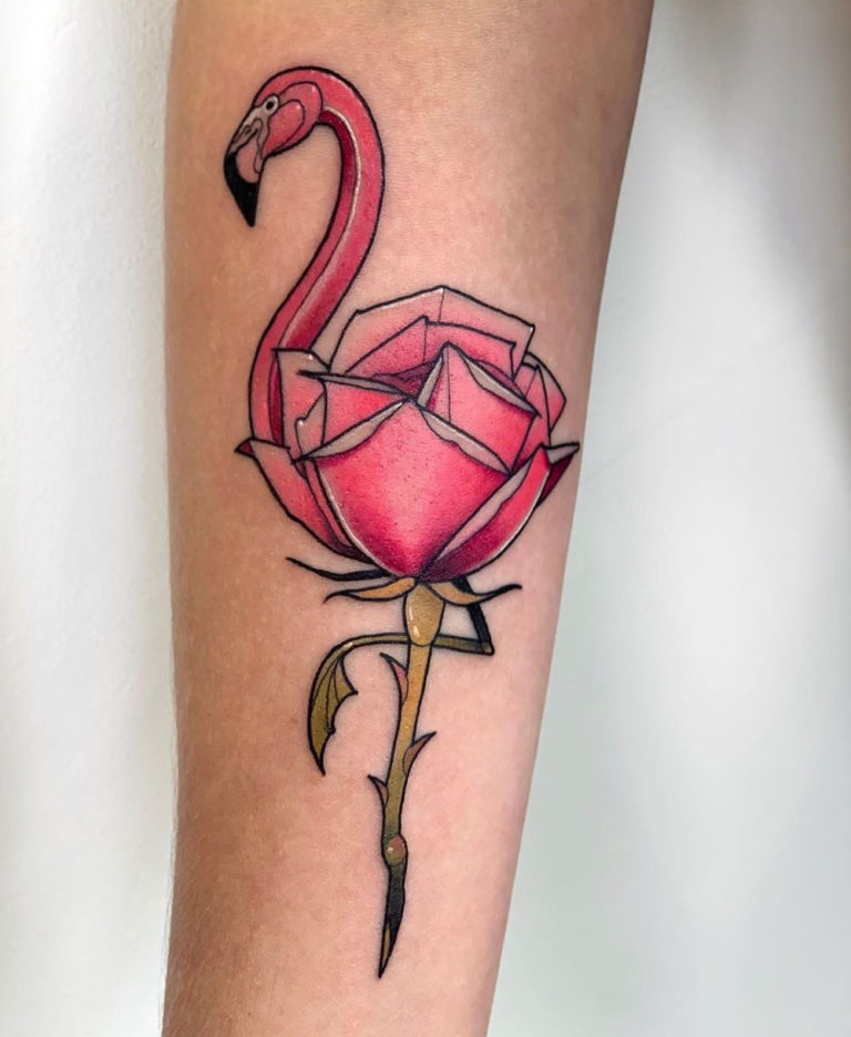 60 Graceful Flamingo Tattoo Designs and Ideas  TattooBloq  Flamingo tattoo  Minimalist tattoo Tattoo styles