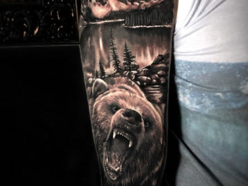 Bears and cub sleeve