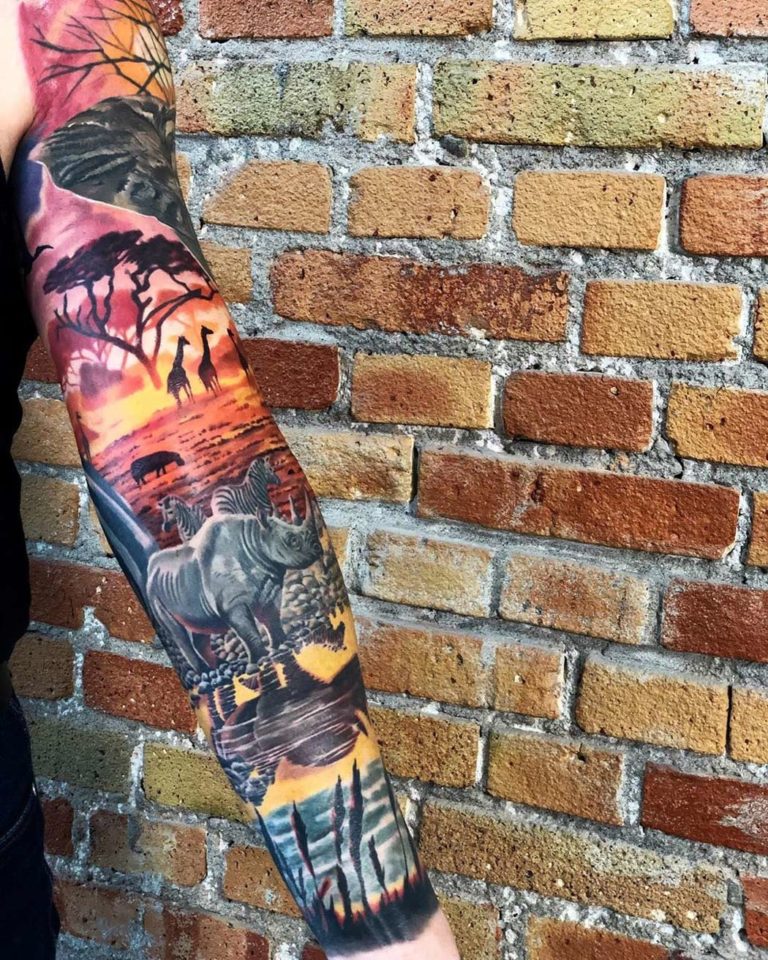 Colorful Africa Sleeve