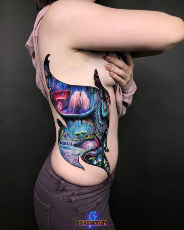 Planet Pandora side tattoo