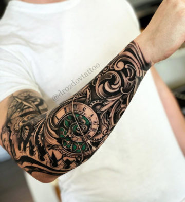 Clock gears tattoo by davidkaiden on DeviantArt
