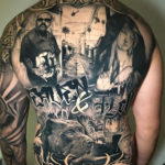 Heaven & Hell, Men's Full Back Tattoo