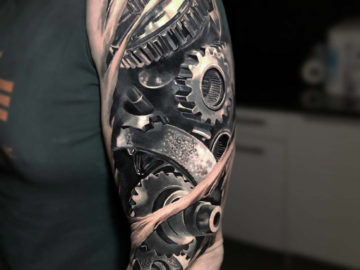 Biomechanical Arm Tattoo