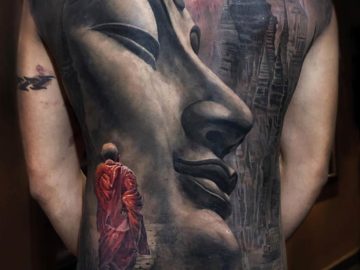Equanimity, Buddha back tattoo