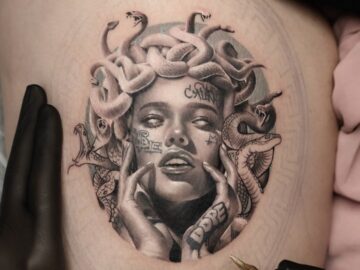 Medusa with Tattoos