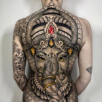 Ganesha full back tattoo