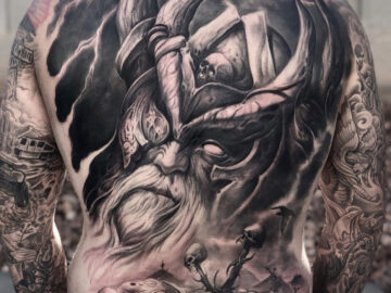 Odin Back Tattoo