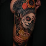 Day of the Dead Side Tattoo