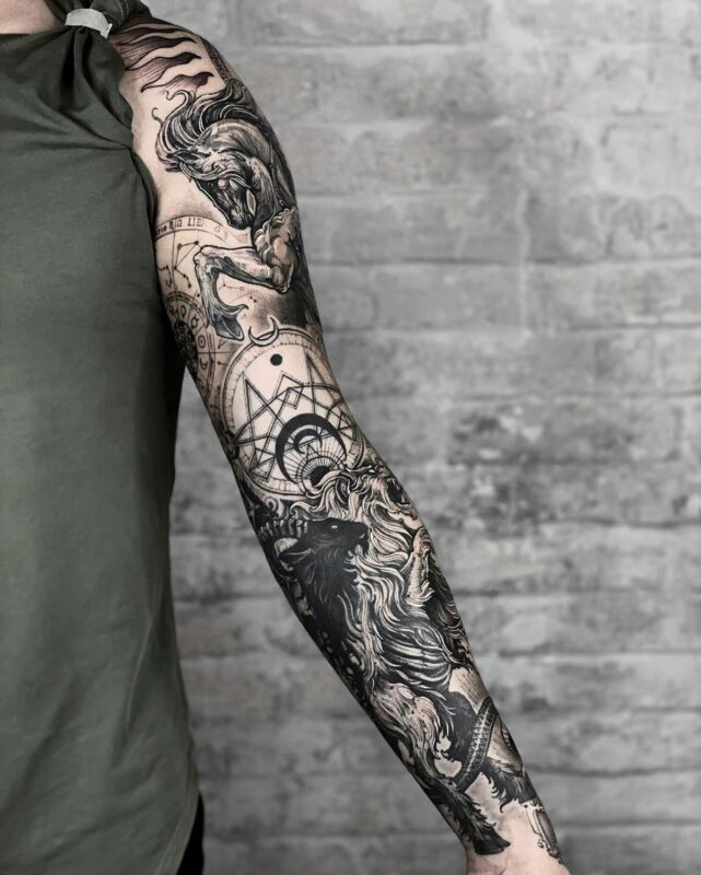 Chimera and Bellerophon Sleeve