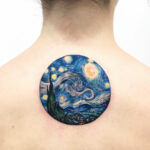 Starry Night back tattoo