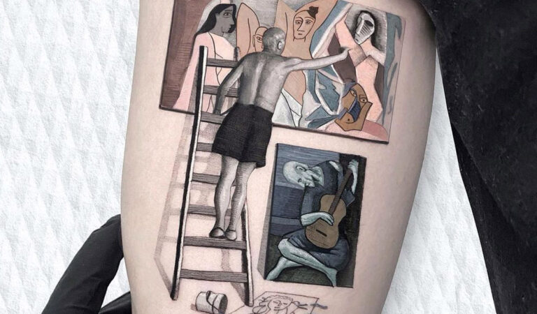 Picasso In His Studio
