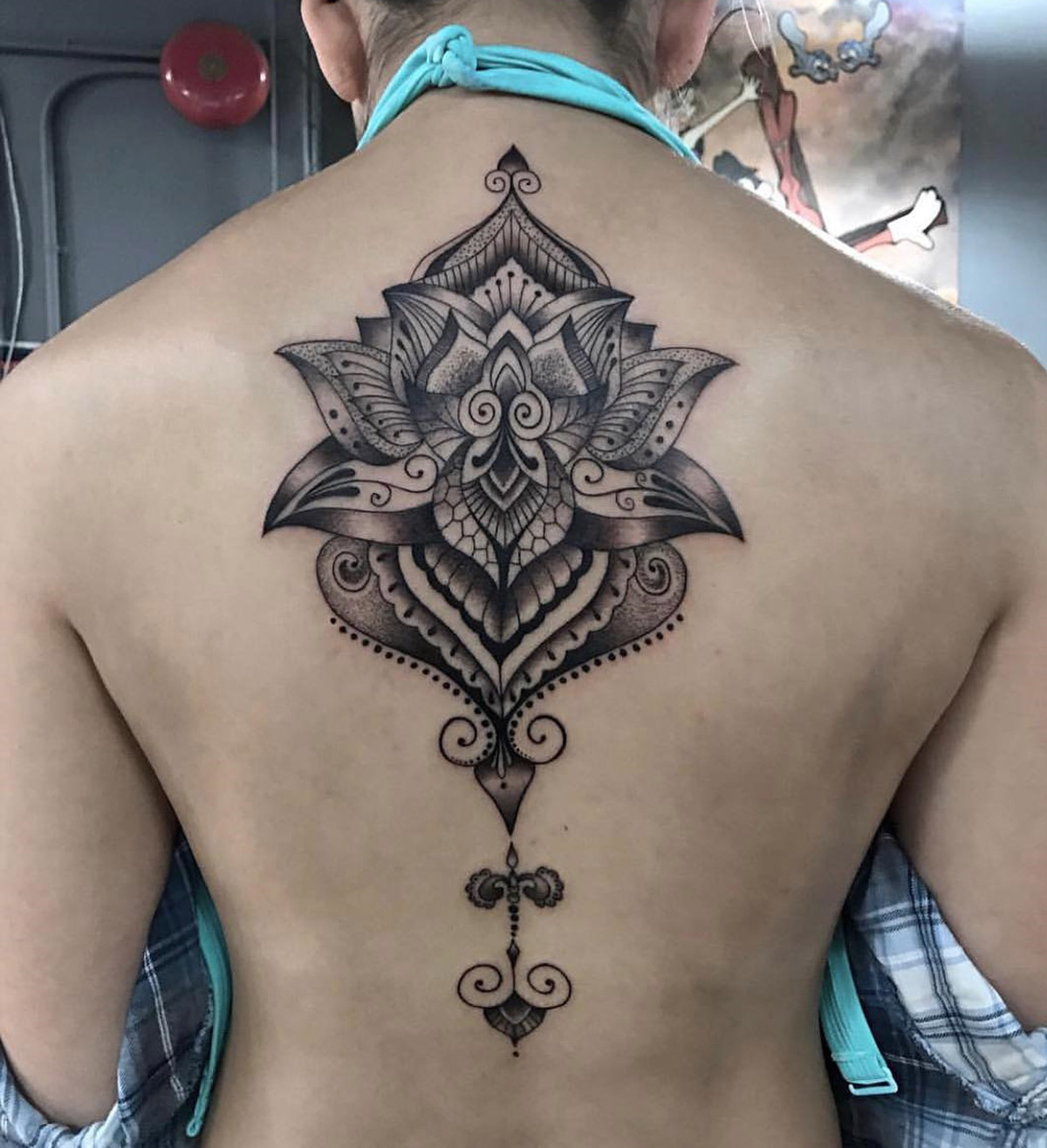 Lotus Mandala Back Tattoo | Best Tattoo Ideas For Men & Women